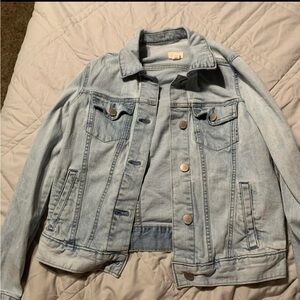 a.n.a Light Blue Denim Top